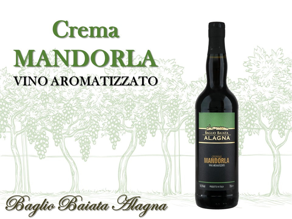 Baglio Baiata Alagna Crema MANDORLA VINO AROMATIZZATO, Baglio Baiata Alagna, 阿蘭尼亞酒莊, 買葡萄酒, 瑪薩拉葡萄酒, Marsala Wine, Fine Wine Asia, 意大利評分酒, italian wine, Wine Searcher, 葡萄酒推介, 頂級葡萄酒, 葡萄酒送貨