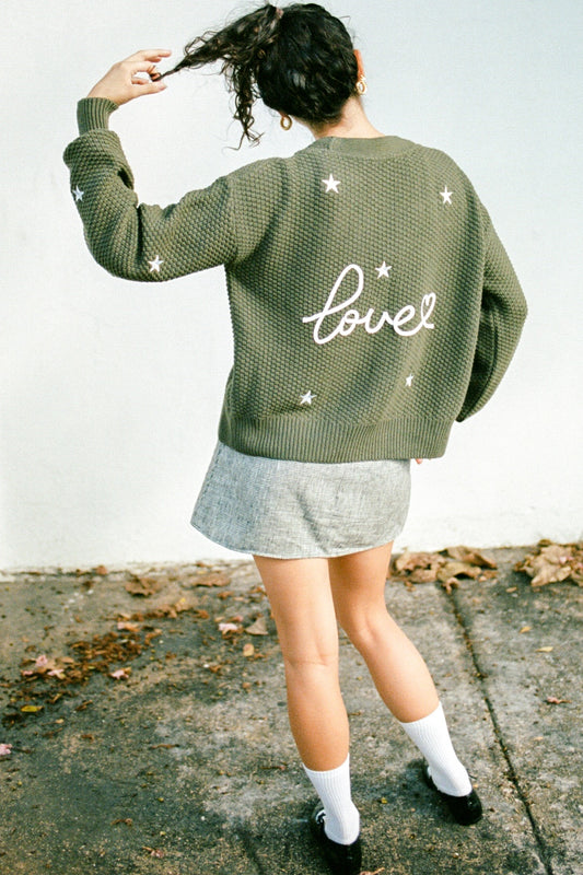 O&F Heart Embroidered Hoodie – Olive and Frank