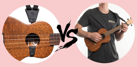 ukulele shoulder strap vs hook ukulele strap