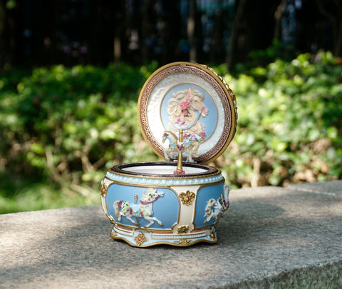 Carousel Horse Music Box with engraved name