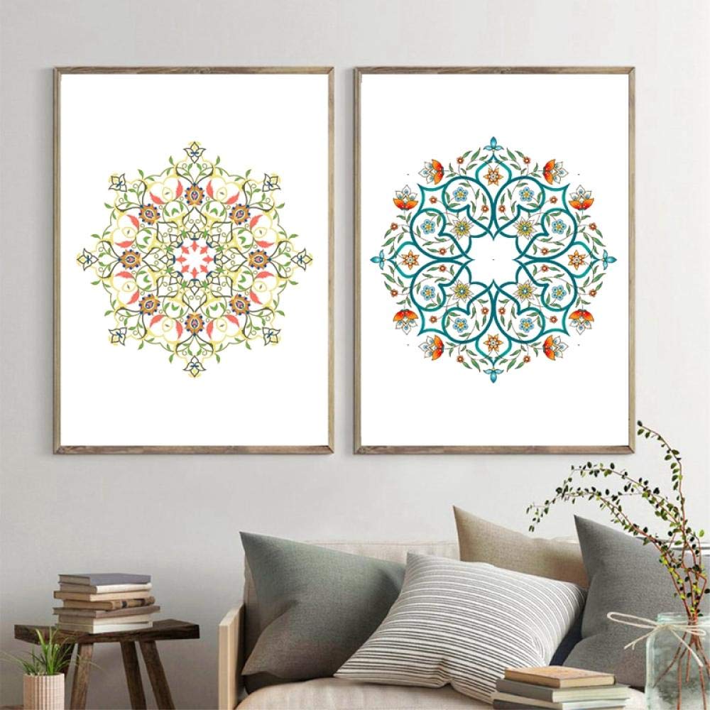 2 Split Digitally Printed Wall Frame Islamic Art
