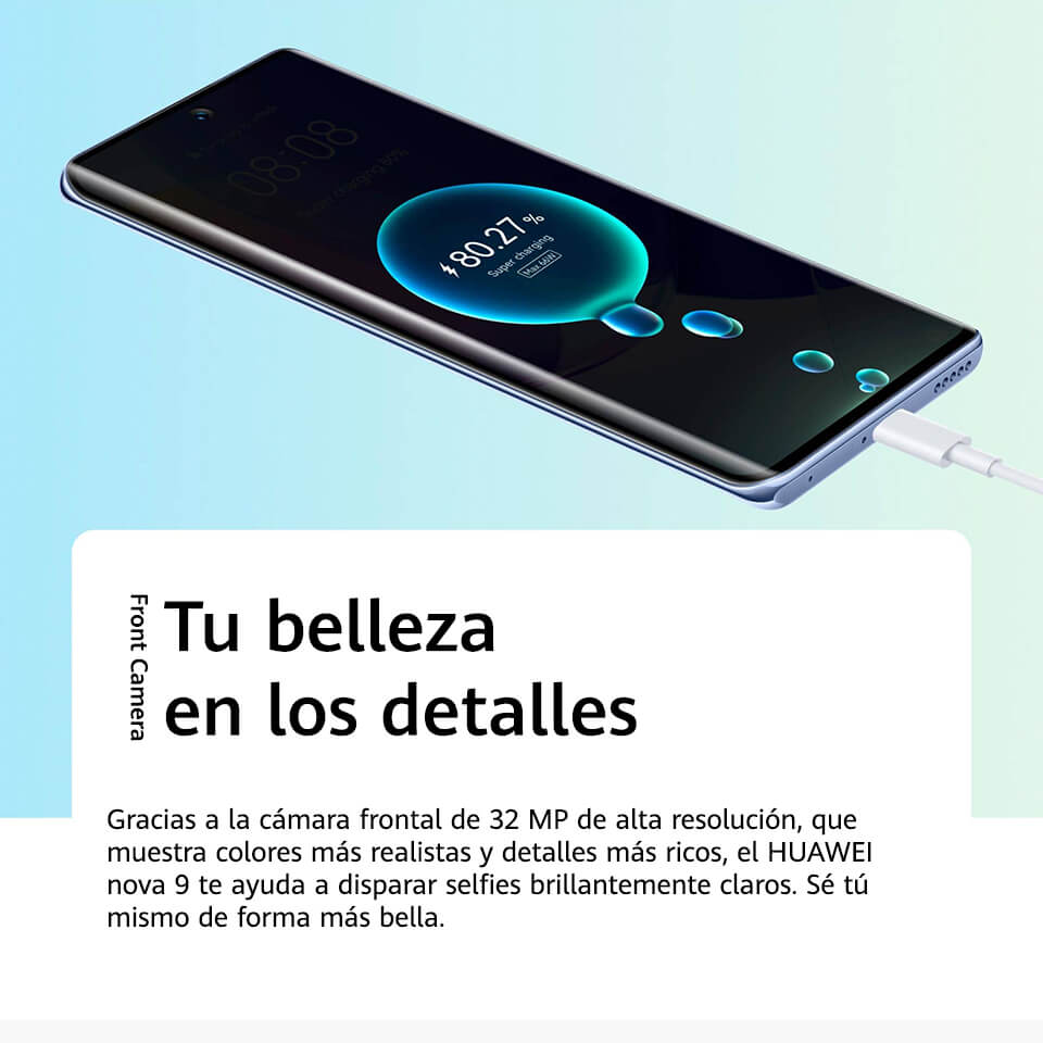 HUAWEI Nova 9 - Celular de 6.57'' OLED, Cámara Trasera de 50 MP Ultra  Vision, 8 GB RAM + 128 GB ROM, Azul : : Electrónicos