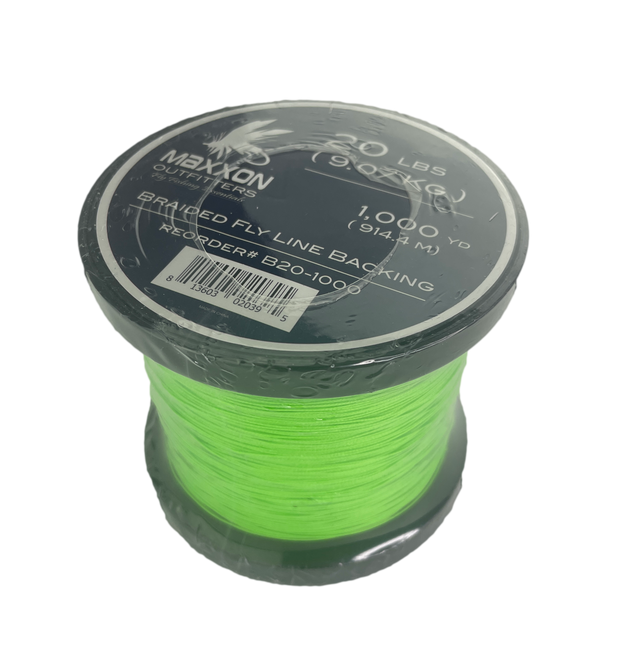 Triple S Sporting Supplies. WOODSTOCK FLY LINE BACKING 2500 YDS 20# CHT  MFG# FB-2500-20-FY