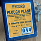 SOLD D214-19 Vintage RECORD England No.044 PLOUGH plane IOB