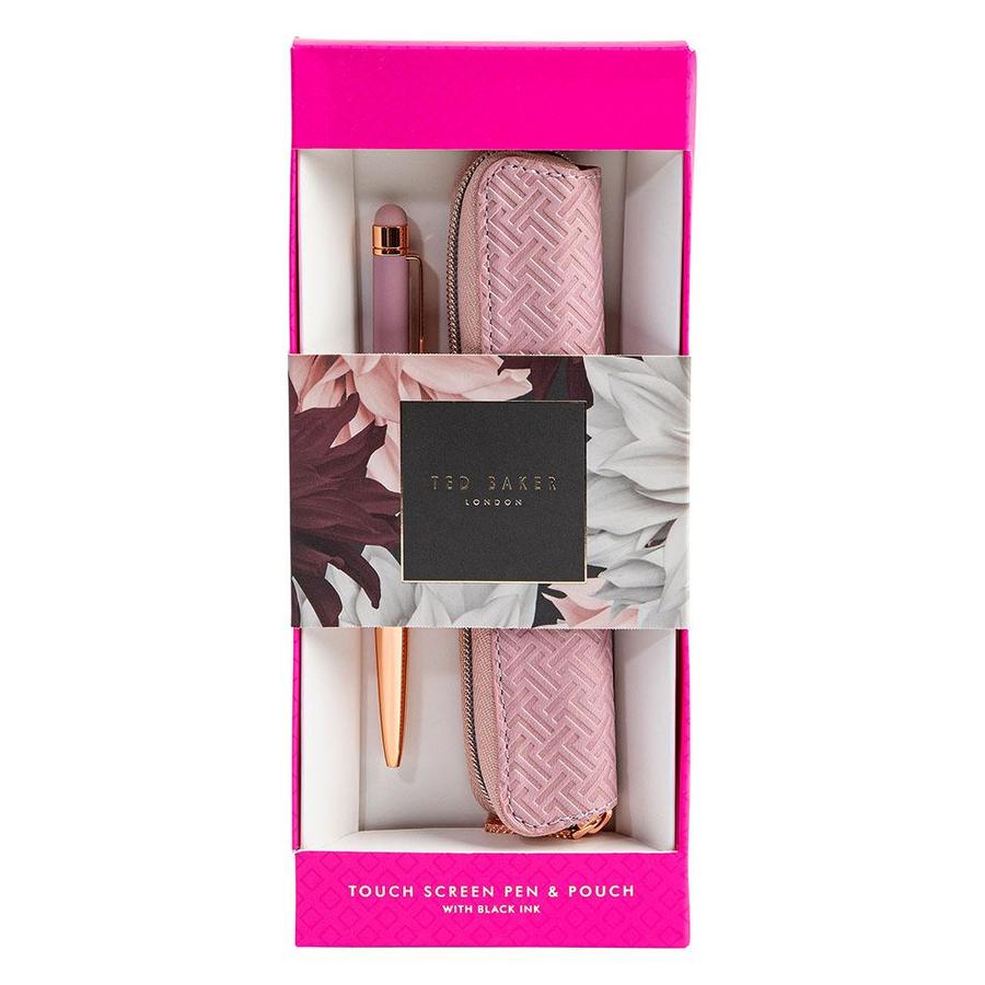 Ted Baker Touch Screen Pen & Pouch - Dusky Pink