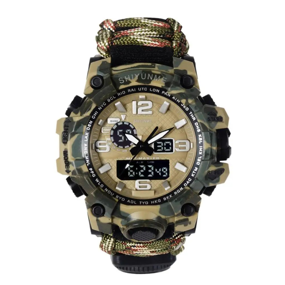 HSEAYM – boussole lumineuse en laiton, pour chasse, Style montre