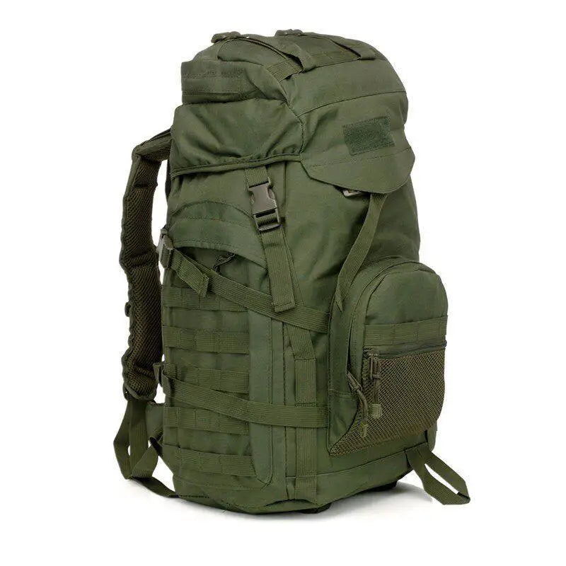 Sacs à dos randonnée,Sac à dos militaire tactique pour homme, accessoire de  randonnée- Khaki (50L)