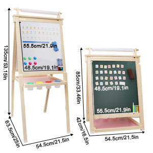 Dripex Kids Art Easel with Paper Roll, Double Sided Toddler Childrens –  Dripex-Fun