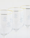 Picture of Set of 6 Little Flower Engraved Wine Glasses