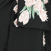 Swatch of color Embroidered tulip bouquet in blush pink - Black
