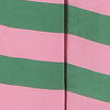 Swatch of color Winter pink and pine green stripes
