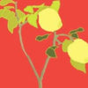 Swatch of color Lemon Branch on Red