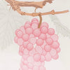 Swatch of color Pink Grapes on Ivory