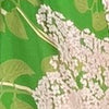 Swatch of color Lilacs - White on Green