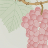 Swatch of color Pink Grapes on Ivory