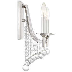 Queenship Sconce Polished Nickel