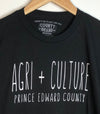 AGRI + CULTURE BLACK Men's / Unisex Modern Crew T-shirt