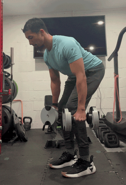 BENT-OVER DUMBBELL ROW