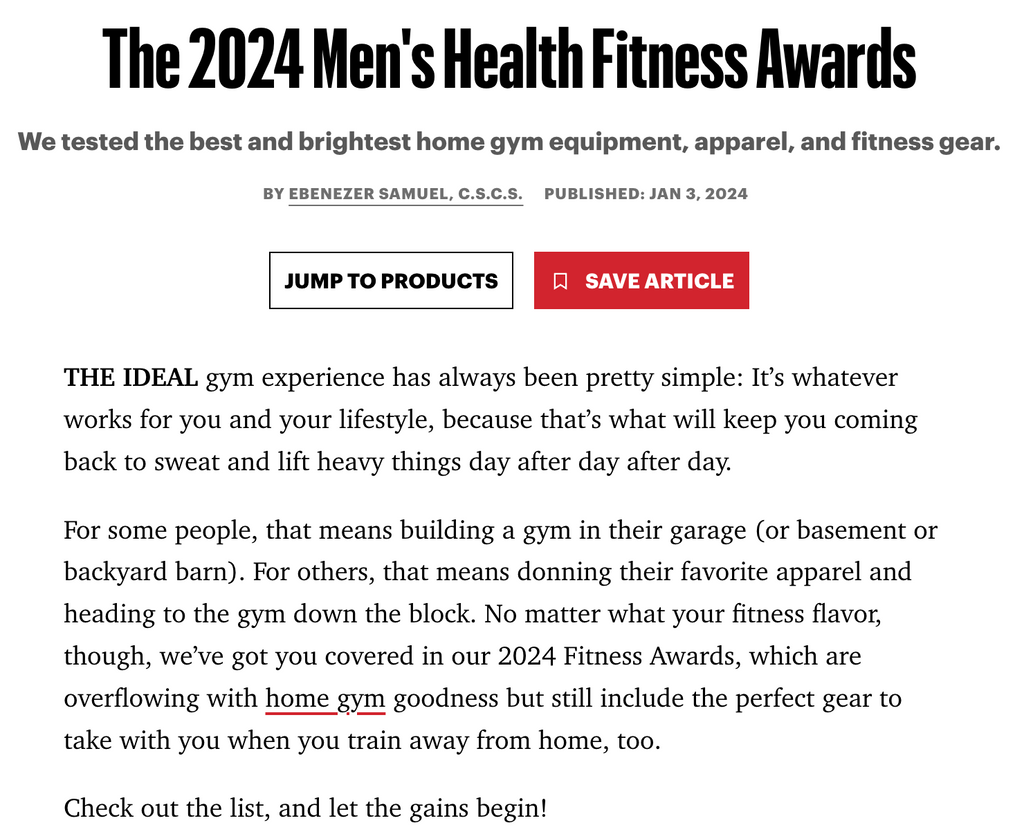 The 2024 Men's Health Fitness Awards