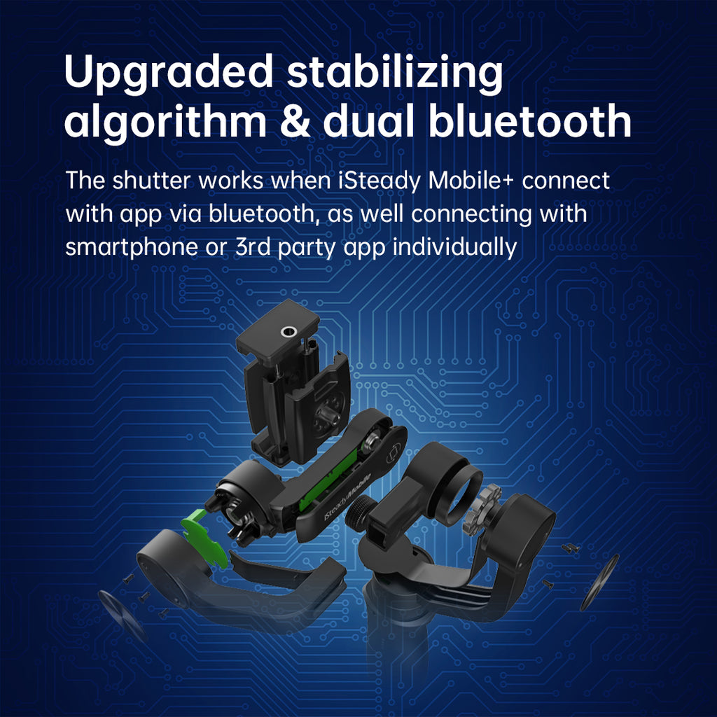 Upgraded stabilizing algorithm & dual bluetooth