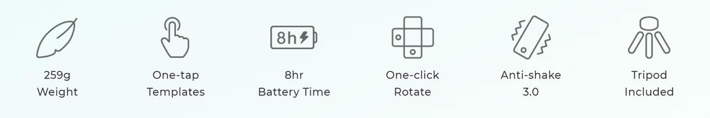 Hohem iSteadyX Main Specs