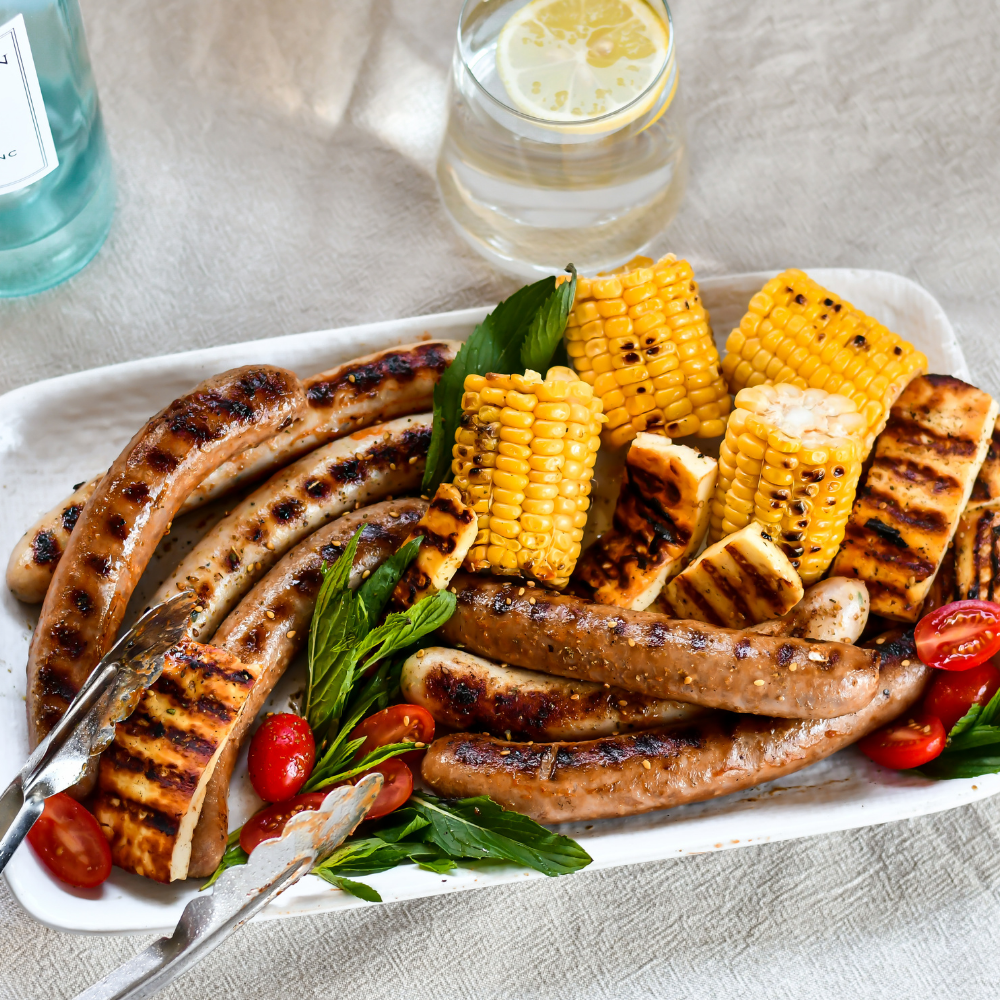 Recipe : Grilled sausages & corn