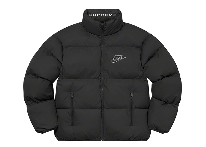 Supreme x Nike Reversible Puffy Jacket Black | Sneakergott