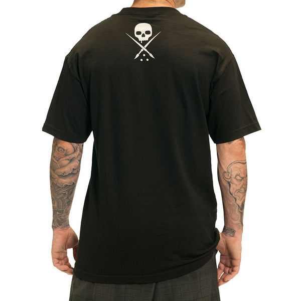 Sullen Color Crimes Mens Skull Tattoo Design Tshirt | Vulcinity
