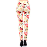 Sujetador deportivo Ivory Roses Print Leggings