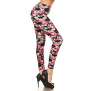 Sujetador deportivo Pink Camouflage Print Leggings