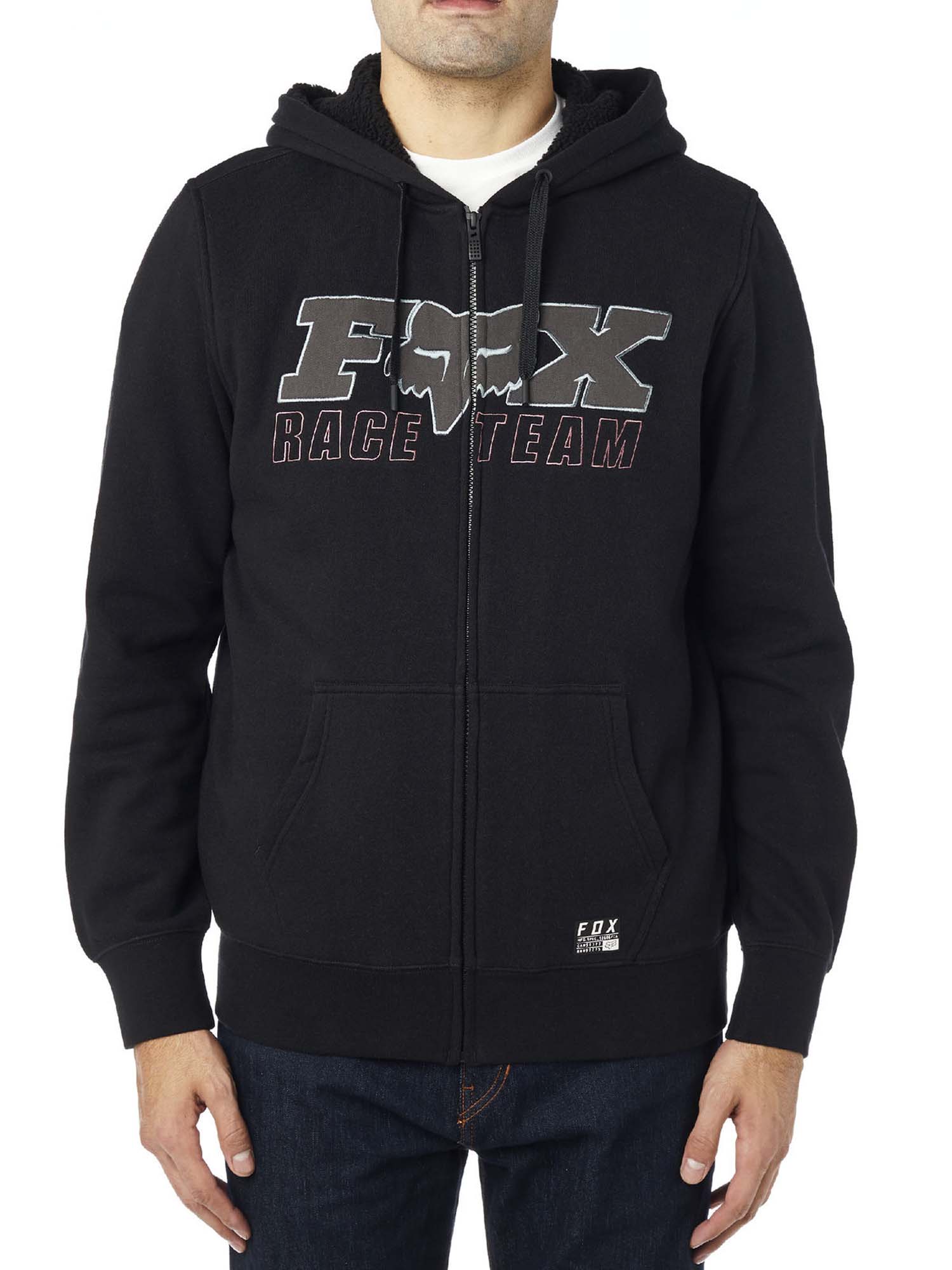 fox sherpa lined hoodie