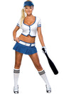 Sexy Wishes Women's Sexy Swinger Baseball Costume - 888732