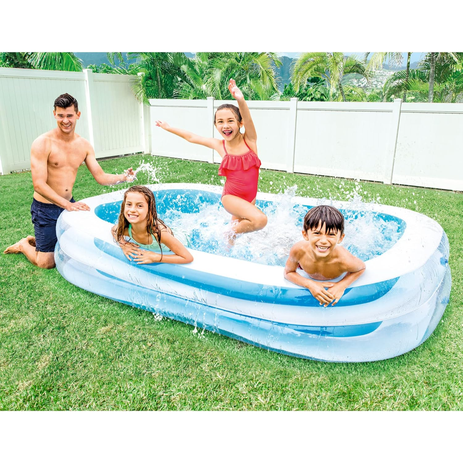 Piscina gonflabila Intex Family Swim Center Pool 56483, 262x175x56 cm, 770 L