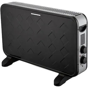 Convector electric Heinner HCVH-Y2000TSL, 2000 W, termostat reglabil, ventilator Turbo, protectie supraincalzire, negru