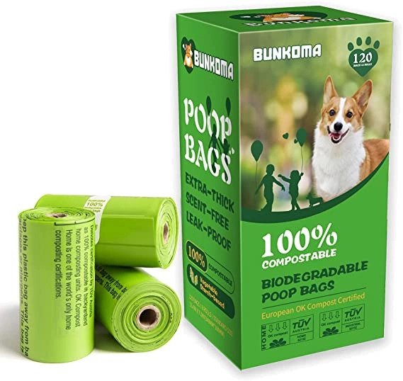 Pungi igienice biodegradabile pentru caini, pisici - poop bags 120 buc