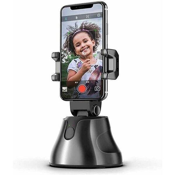 Suport rotativ telefon, Robot cameraman Bluetooth cu recunoastere faciala si rotire 360 grade