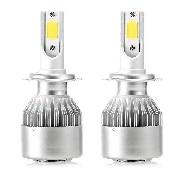 Set 2 becuri auto LED C6 H7, 7600 lumeni, 36 w