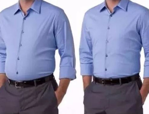 Before after male slimming sheath