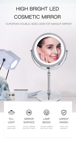 Magnifying mirror with LED light - findmelights.com