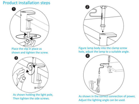 Long arm table clamp light - findmelights.com