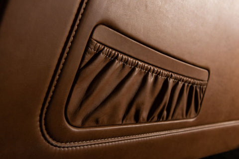 custom leather map pocket