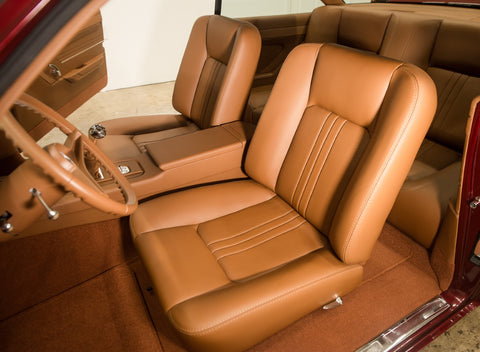 Custom leather Chevy impala interior