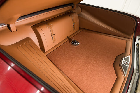 Custom built trunk interior in Impala