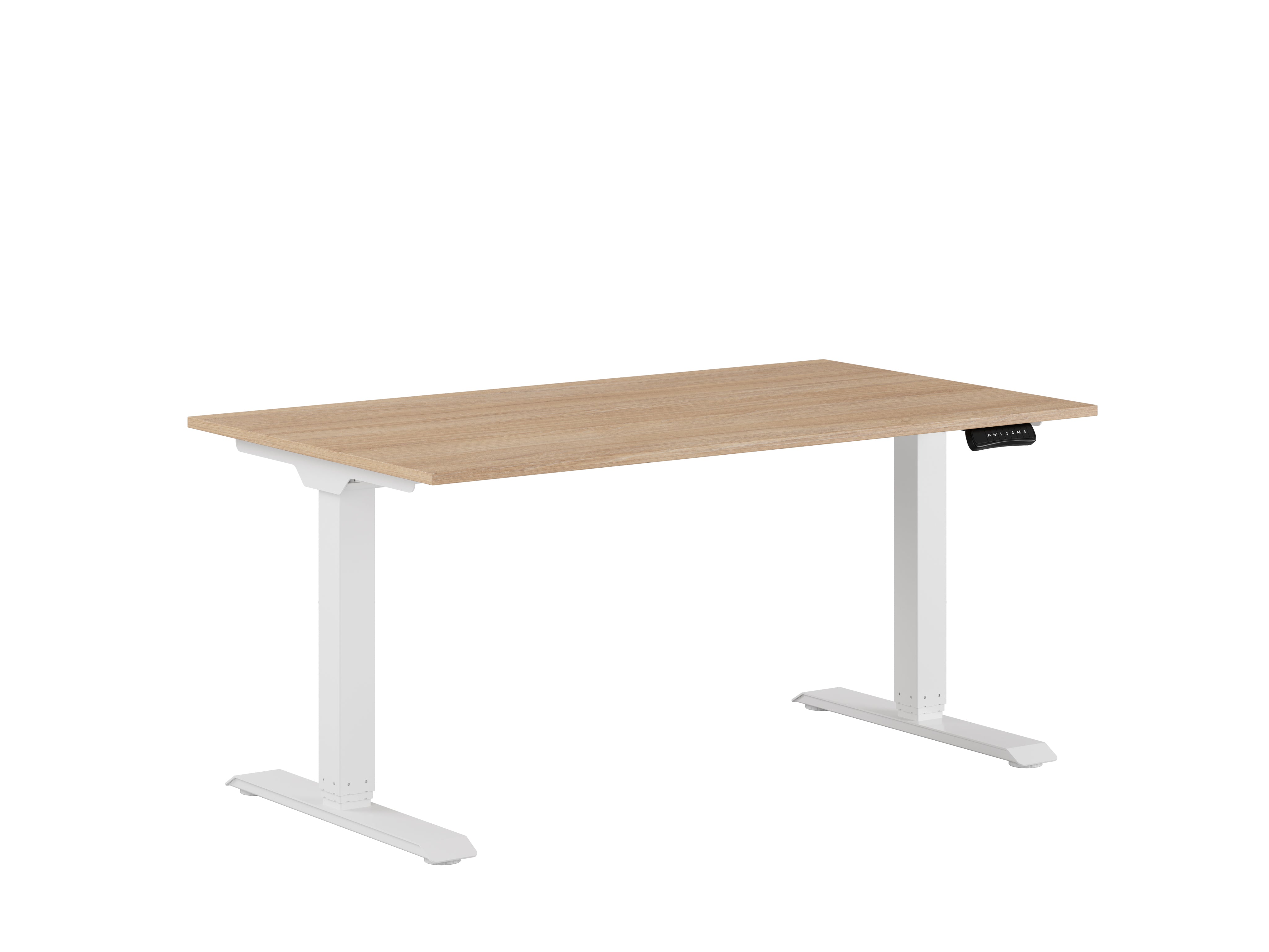 ELJ Premium - Hæve sænkebord - Medium - Urban Oak / Hvid / 140x80