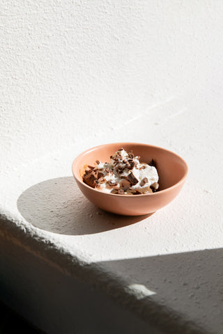 One bowl of cacao mousse