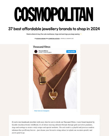 Cosmopolitan Magazine the best affordable jewellery brands for 2024