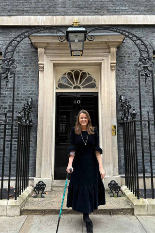 Amelia Peckham Co Founder Cool Crutches at Downing St Launching The Lilac Review