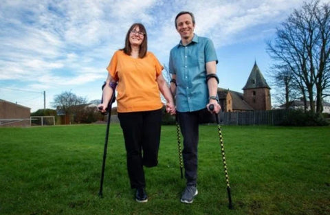 Brian & Valerie sporting Cool Crutches