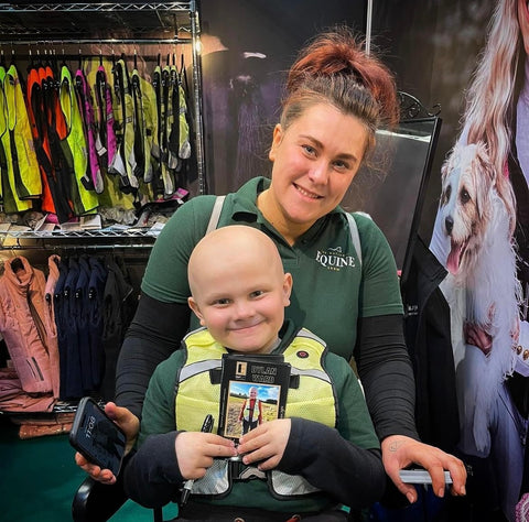 Dylan During Cancer Treatment with Mum Jess