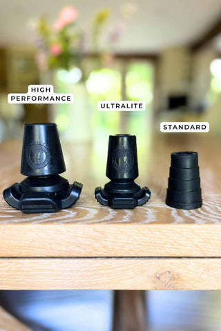 How different rubber tips for the bottom of your sticks compare - high performance ferrules